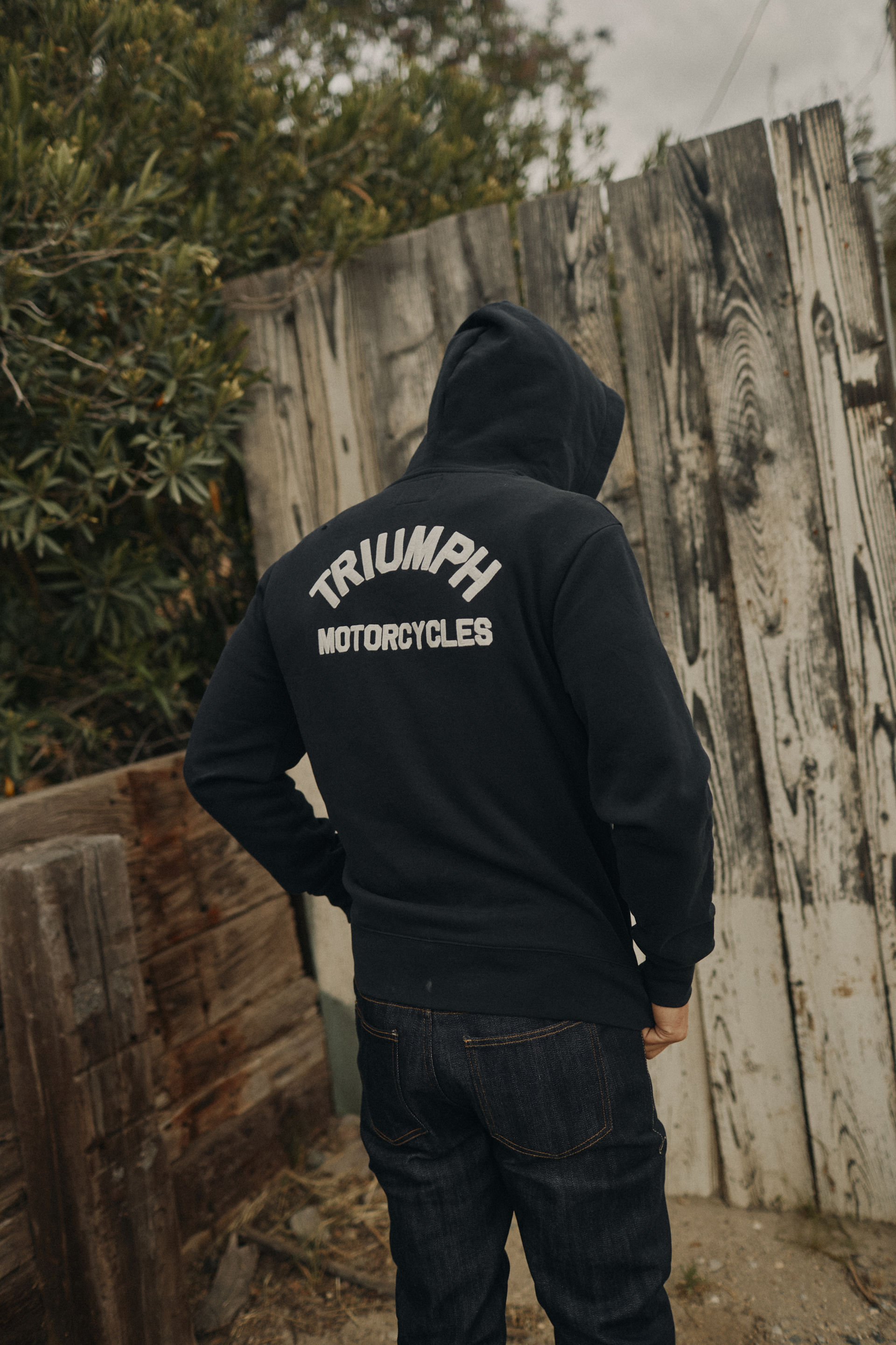 Dolan Left Chest Logo Full Zip Hoodie in Black |Casual Clothing